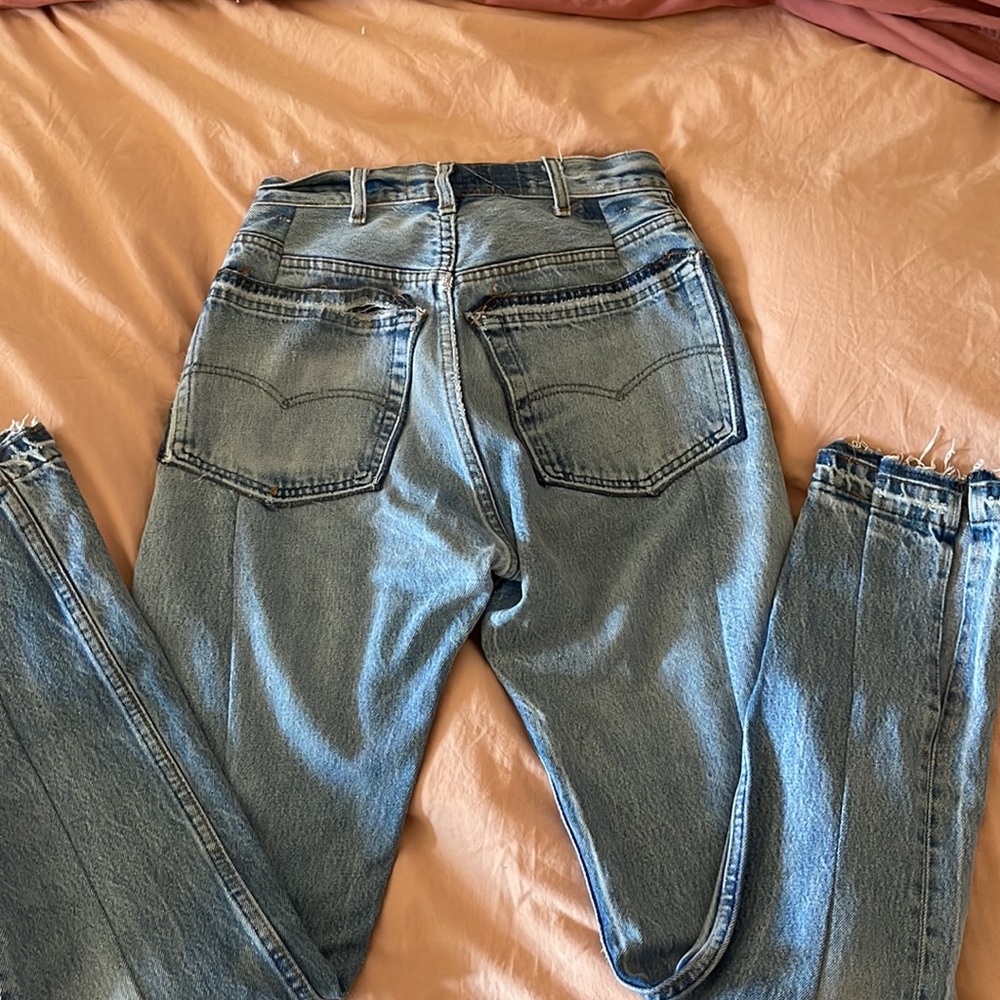 EB Denim Light Blue High-Rise Straight Jeans - Picture 5 of 8
